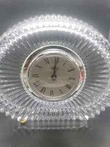 MIKASA Diamond Fire Mantle Clock~Quartz~Glass~ Oval~WY247/815 - Picture 1 of 6