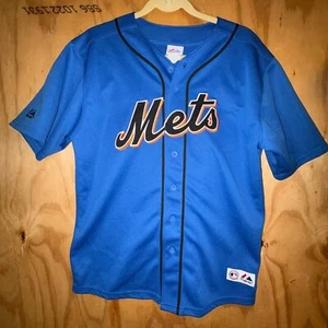 Majestic New York Mets Jersey 18/20 Johan Santana #57 Blue MLB Baseball Shirt - Picture 1 of 6