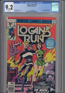 Logan's Run #6 CGC 9.2 1977 Marvel Comics Sci-Fi Movie Adaptation - Picture 1 of 8