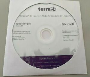 Windows 8.1 - 64Bit - Terra Recovery/Reinstallation DVD - OEM - Englisch