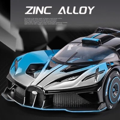 Bugatti Bolide Alloy Sport Car 1:24 Model Diecast Metal Model Toys Gift Boxed！！ - Image 1 of 4