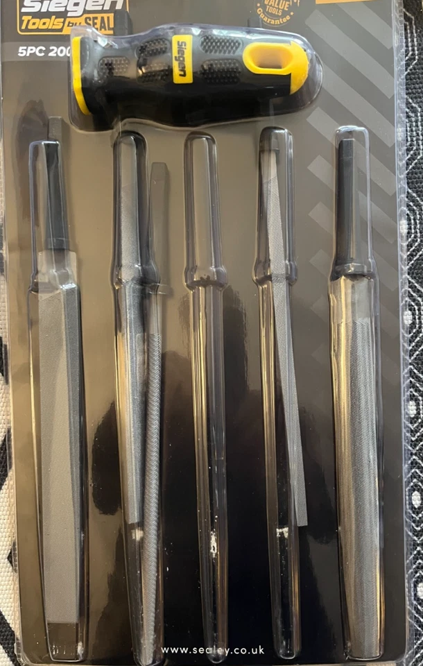 Sealey 200mm interchangeable File Set (s0573) (5 Pieces) - Image 1 of 1