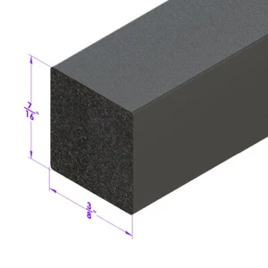 Extrusión cuadrada de 0,437"; LP 2118 - Imagen 1 de 2
