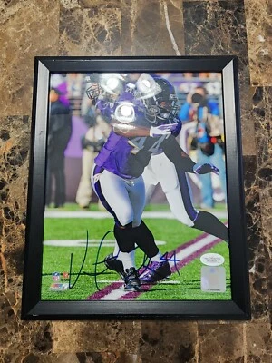 Baltimore Ravens Vonta Leach Framed 8x10 Autograph Photo - Image 1 of 4