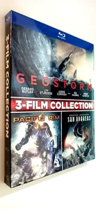 3 FILM COLLECTION BLURAY GEOSTORM+PACIFIC RIM+SAN ANDREAS - 3 BluRay Nuovo - Foto 1 di 2