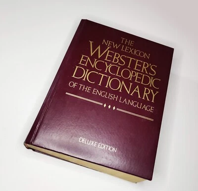 New Lexicon Webster's Encyclopedic Dictionary English Language Deluxe Ed HC 1991 - Image 1 of 4