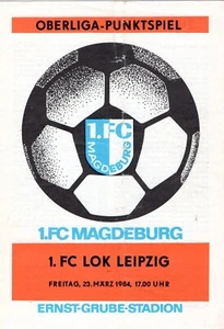 FC Magdeburg- Lok Leipzig Saison 1983/84 - Bild 1 von 1