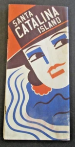 VTG c 1920's Santa Catalina Island Travel Ad Tourist Guide Brochure w/ Photos CA - Picture 1 of 7