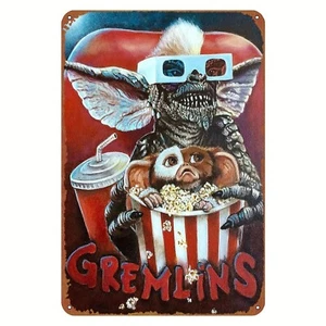 Gremlins Movie Poster Sign Weatherproof Aluminum - Picture 1 of 1