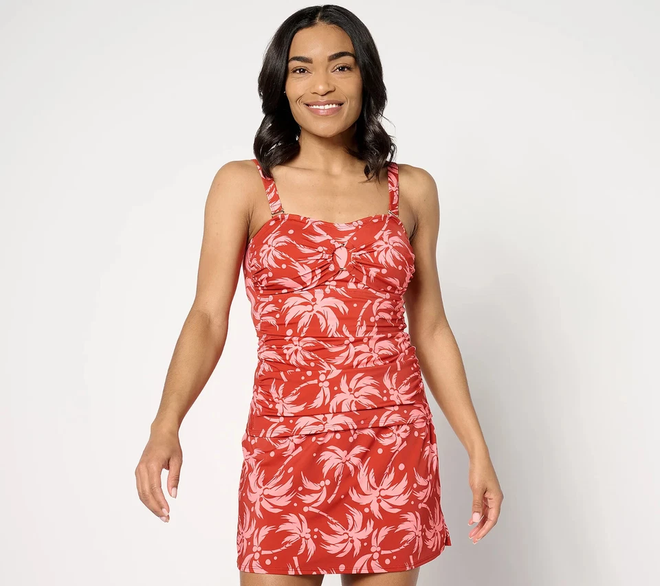 Tankini Susan Graver Soleil Sweetheart con anillo Cayena Grp Plm Reg 10 A640444 Foto 1 de 1