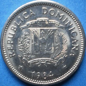 DOMINICAN REPUBLIC 5 CENTAVOS 1984 Dominicana Dominikanische Dominicaine Dom Rep - Picture 1 of 2