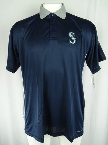 Seattle Mariners MLB Majestic Men's Big and Tall Polo Shirt Cover