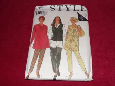 🌸 STYLE #2552 - LADIES PRETTY SIDE CLOSURE TOP - BLOUSE & PANTS PATTERN 6-16 FF - Image 1 of 2