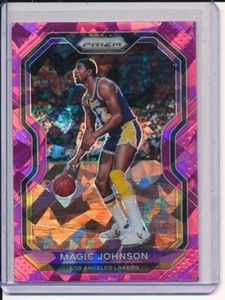 2020-21 Panini Prizm Pink Ice Prizms Magic Johnson Los Angeles Lakers #219 - Picture 1 of 1