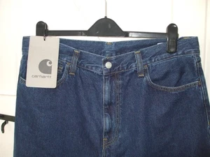 CARHARTT Men's Landon Pant Jeans, dark blue denim, NEW, Size W34 L31 - Picture 1 of 5