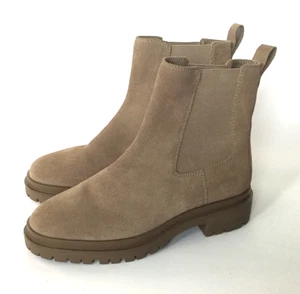 Lauren Ralph Lauren Women's Corinne Suede Booties Truffle Brown Size 8 - Picture 1 of 7