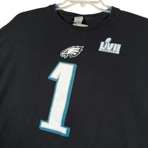 NFL Philadelphia Eagles Jalen Hurts #1 Super Bowl LVII T-Shirt Herren 2XL - Bild 1 von 8