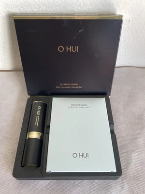 O Hui Ultimate Cover Stick Foundation Set 01 Milk Beige With Hyaluronic Patches - Image 1 of 2