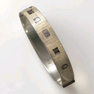 Bangle Vintage Sterling Silver Hallmarked Jubilee 1977 Elizabeth 11 925 Gilt - Picture 1 of 19