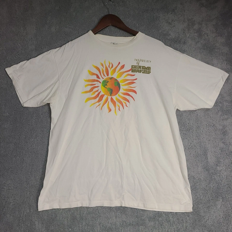 Camiseta Mocasín Creativa Atlanta Años 90 De Colección Para Hombre XL Blanca Puntada Única S/S Foto 1 de 4