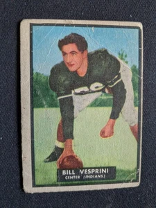 1951 Topps Magic Football Card # 40 Bill Vesprini - Dartmouth Indians (VG) - Picture 1 of 3