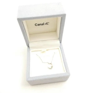 Collar Good Canal 4°C Canal Yondo Mar 1 Pieza Plata Motivo Luna Luna - Imagen 1 de 8