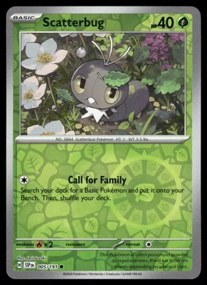 Scatterbug 005/191 SSP SV08: Surging Sparks Reverse Holo NM - Image 1 of 2