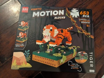 Block Tech Kinetic Motion Blocks Tiger Set 653 PCS - Image 1 of 2