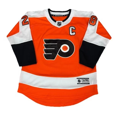 Хоккейная футболка Клода Жиру из Philadelphia Flyers МОЛОДЕЖНАЯ L/XL большая Reebok НХЛ - Изображение 1 из 4