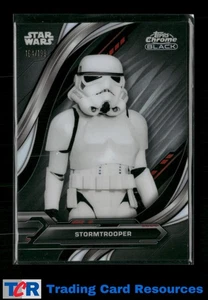 2024 Topps Chrome Black Star Wars #68 Stormtrooper Rainbow Refractor #/199 - Picture 1 of 2