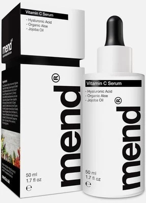 MEND Vitamin C Serum Mens Skincare - Hyaluronic Acid - Vegan - 50ml (£28.99rrp!) - Image 1 of 4