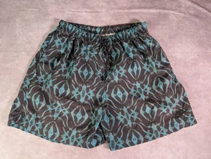 Vintage Nike Gr. Large geometrisch abstrakt Allover-Druck Badehose Shorts - Bild 1 von 5