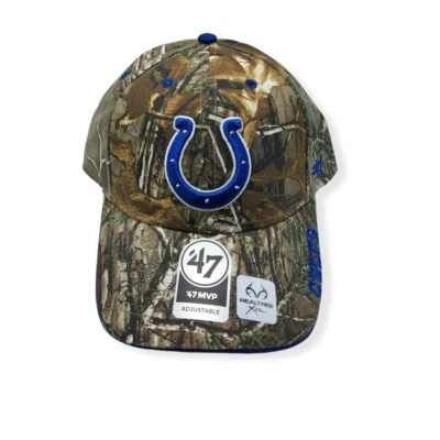 '47 Indianapolis Colts MVP Realtree Camo Frost Adjustable Strap Hat Dad Cap - Image 1 of 4