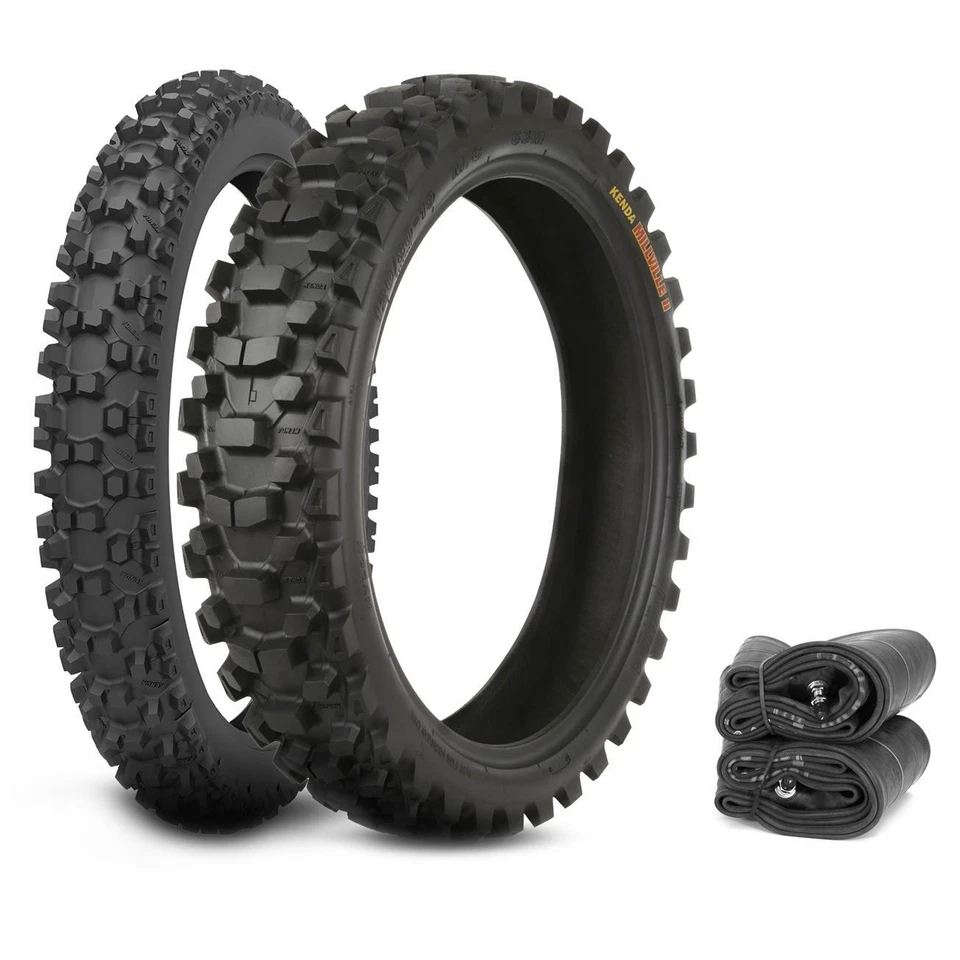 Kenda K785 Millville II Tires & Tubes Set Moto Motocross Honda CR125R 95-07 - Image 1 of 1