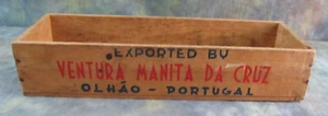Vintage Manita Wood Box Rolled Fillets of Anchovies with Capers In Olive Oil 15" - Picture 1 of 6