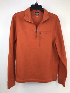 Greg Norman For Tasso Ella Men's Rust Long Sleeve Pullover Shirt Size M - Picture 1 of 8