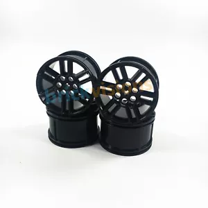 Custom 4 pcs Black(not Chrome) rims wheels 49294 for Lego 42110 42125 MOC cars - Picture 1 of 2