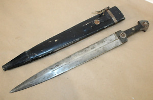 Vintage Russian CAUCASIAN KINDJAL Dagger 20" Long w/ Scabbard