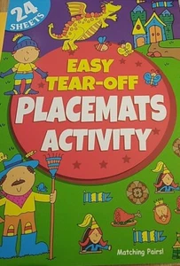 Sale New Childrens Easy Tear-Off Placemat style Activity Book - Picture 1 of 3