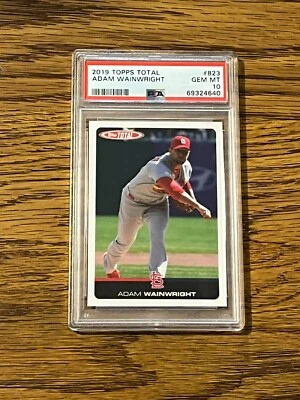 2019 Topps Total #823 Adam Wainwright PSA 10 - Image 1 of 2