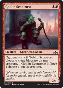 MTG Magic GRN Guilds of Ravnica - 1x ITA EX 112 C Goblin Scontroso - Picture 1 of 1