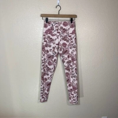 Onzie Leggings Mujer Pequeño Mediano Compresión Rosa Floral Yoga Hippie Gimnasio Foto 1 de 4