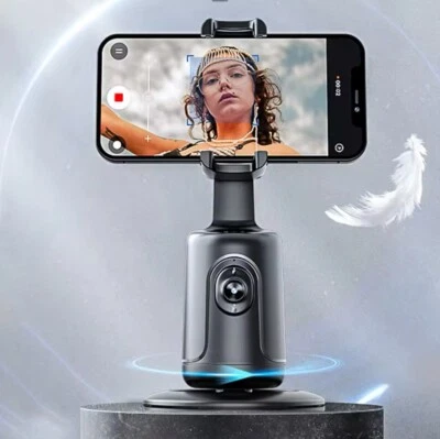 Auto Face Tracking Tripod, 360°Rotation Auto Tracking Phone Holder TikTok - Image 1 of 4