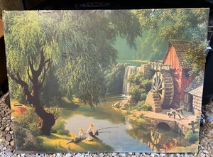 PAUL DETLEFSEN The Good Old Days 1940 24x18 - Picture 1 of 6