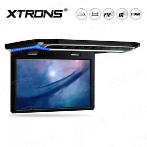10.2" Ultra-thin Flip Down Roof Mount Monitor HDMI USB Port TFT Car SUV TRUCK - Picture 1 of 12