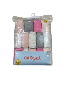 2 Pack!! Cat & Jack 14pk Bikini Underwear Size 14 - Picture 1 of 2