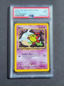 Pokémon PSA 9 1A EDICIÓN NATU 59/75 NEO DESCUBRIMIENTO SET SIN HOLO - COMO NUEVO - Imagen 1 de 2