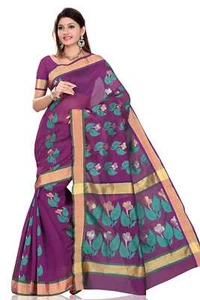 Saris de noche púrpura sari tela danza del vientre envoltura india - Imagen 1 de 1