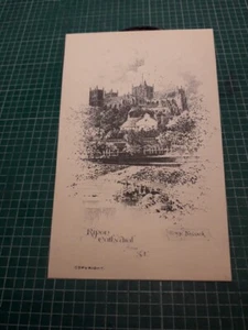 Vintage Postcard: Yorkshire. Ripon Cathedral From S.W, George Fossick ,Unposted - Picture 1 of 2