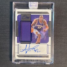 2021-22 One and One Amare Stoudemire Game Used Jersey Auto Autograph /49 Suns